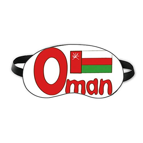 Национален Флаг На Оман, Червено-Зелен Модел Sleep Eye Shield Мека Нощна Превръзка На Очите Козирка
