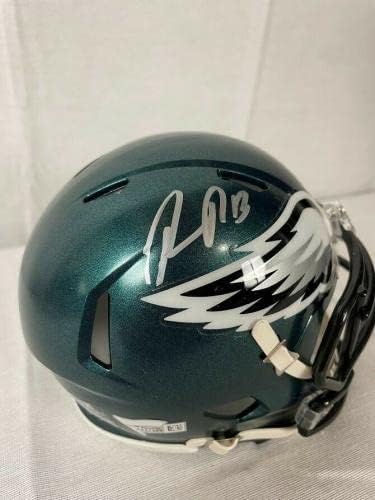Фанатици мини-каски Nelson Agholor с автограф на Eagles - Мини-каски NFL с автограф