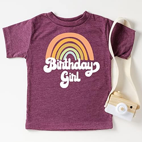 Ретро Преливащи Именинницы Цветни Ризи за бебета и малки деца, Роклите за Момичета за Рожден Ден