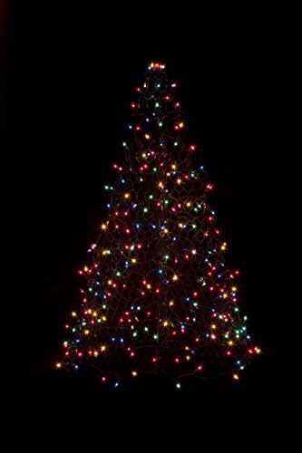 Дървета в саксии с месо от раци височина 5 метра. Изкуствена Коледна елха с предварително осветени в закрито/на открито с Зелена