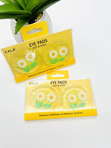 Тампони за очи Cala Hot & Cold - Намалява отоците и премахва напрежението (жълто цвете)