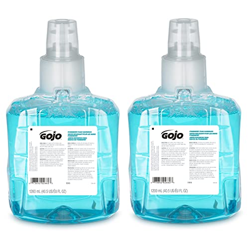 Пенка за измиване на ръцете GOJO Pomeberry с аромат на нар, 1200 мл, Пълнител за сапун за ръце за спорта GOJO LTX-12 (опаковка