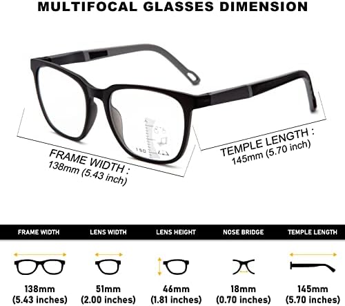 Jo Прогресивно Многофокусные Очила за Четене, за Жени, Мъже Бифокални Сини Леки Блокер на Компютърни Очила За Четене