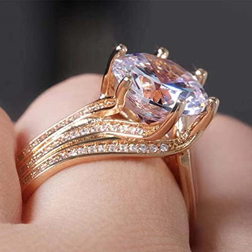 2023 Нов бижута подарък Сватбени пръстени от камък ръчно изработени, луксозни бели годежни пръстени, буксирное пръстен,