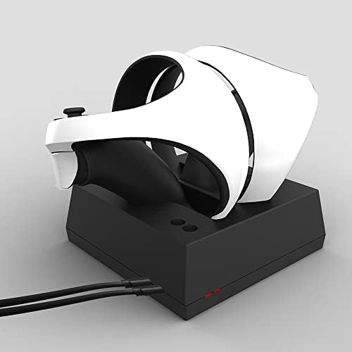 Зарядно устройство ще захранване на зарядно устройство за Контролери PS VR2 с led подсветка Магнитен Държач зарядно устройство
