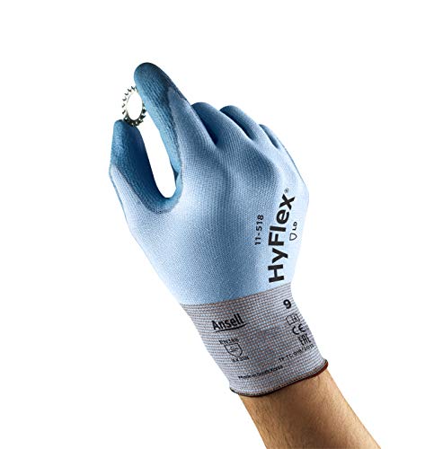 Мъжки и дамски работни ръкавици, Ansell HyFlex, устойчиви на гумата, от найлон, Здрав, Работни ръкавици, за механици, автомобилната