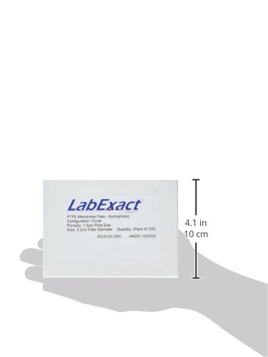 LabExact 1200526 Плоска мембрана от PTFE, Хидрофобен, 1,0 хм, 3,2 см (опаковка от 100 броя)