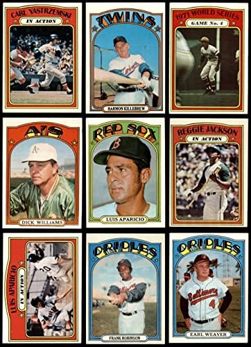 1972 Topps Бейзболен почти пълен комплект (Baseball Set), БИВШ+