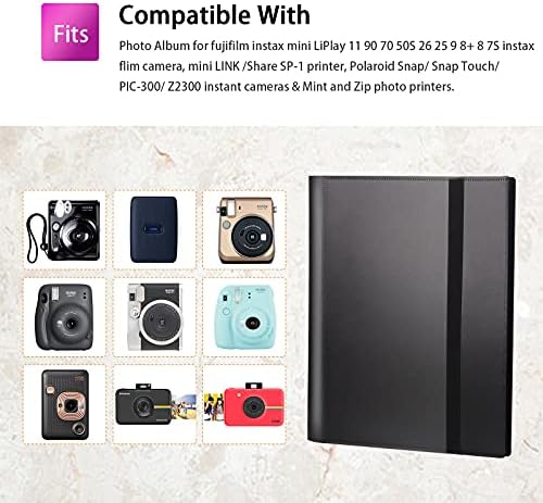 Фотогалерията на Instax, Албум от 2 опаковки за мини-фотоапарат Fujifilm Instax, Камера за мигновени печат Polaroid Snap PIC-300 Z2300, Фотоалбум 2x3 за фотоапарат непосредствена печат Fujifil