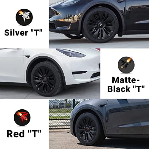 Джантите на главината Klutchtech 2020-2023 Tesla Model Y - 19-Цолови джанти тасове Джемини OEM-Тасове за джанти 19 Подмяна на капачките