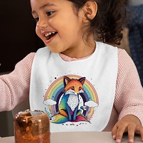 Детски Престилки Fox Design - Графичен Престилки За Хранене на деца - Печатни Престилки за хранене
