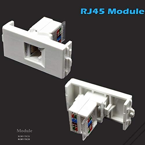RJ-45 + RJ-45 + VGA Cat5e Cat6 Мрежови модули Ethernet Keystone Мултимедийна Информация Стенни Панела на Кутията Монтиране на стена