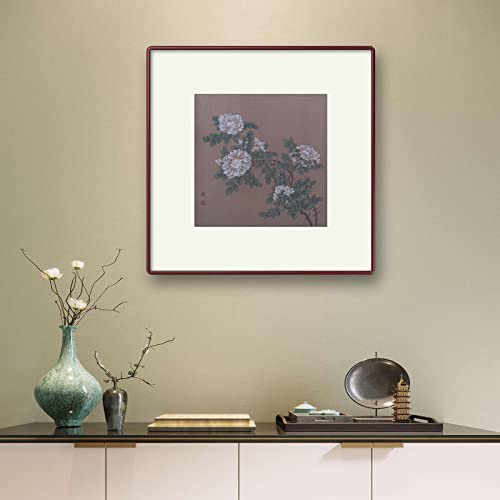 Бяла Роза Китайска Живопис Ръчно Рисувани Стенни Изкуството на Източна Азия Четка За Миене на Мастило Акварел Декор за Дома: Хол (Без Рамка, 20 × 20 см)