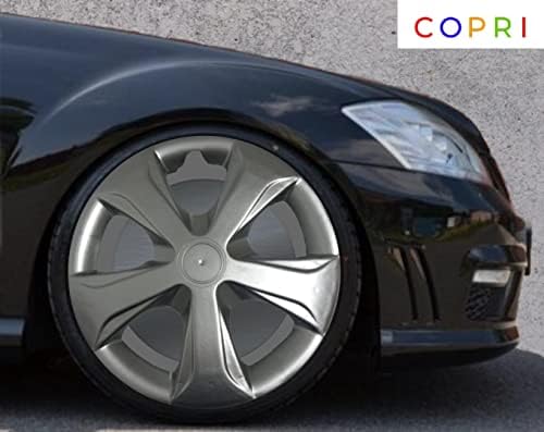 Комплект Copri от 4 Джанти Накладки 13-Инчов Сребрист цвят, Защелкивающихся на Главината, подходящ За Toyota Corolla