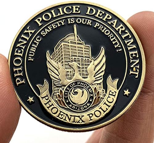 За спомен на Департамента на полицията на Финикс Съединените Щати С Бронзов Покритие Монета С Изображение Възпоменателна Монета