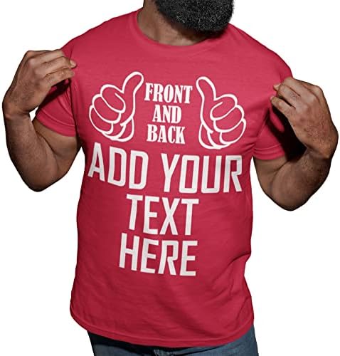 Индивидуална Тениска за мъже, Мъжки Ризи по поръчка, Персонални Ризи, Тениски по Поръчка на Върха, ДОБАВЕТЕ Всеки Текст