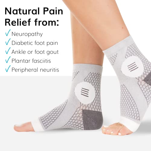 Чорапи за фиксиране при невропатия - Компресия чорапи за лечение на периферна неврита, Диабет ръкави, с отворени пръсти на