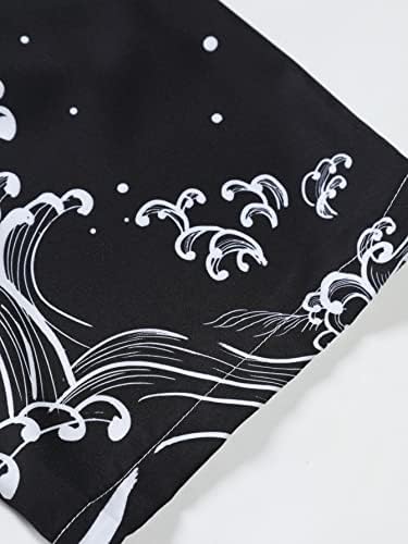 Мъжки t-shirt-кимоно в японски стил с флорални принтом и участието на Журавля WDIRARA