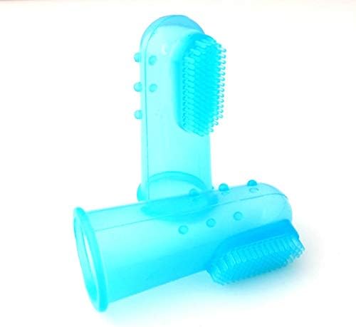 Четка за зъби АНГЛИЙСКИ от естествен силикон за домашни любимци, меки почистващи средства за грижа за зъбите на кучета и котки, играчки