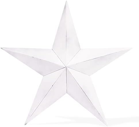 Колекция Hearthside CWI Gifts Метална Звезда на Бараката - 24 Поцинкована Подвесная Звезда - декорация на стените на фермерска