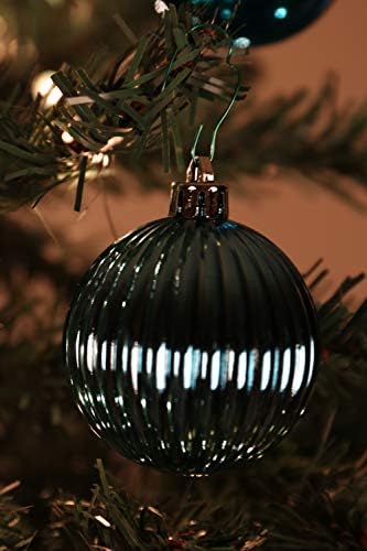 Нечупливи украса за Коледната елха на Deli Creations, по-Големи от 60 мм, Бели, Сребърни, Златни, сини, Тюркоазени, в продуктова гама, Коледен