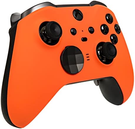 Потребителски контролер Xbox Elite Series 2 Soft Touch - Усещането за изключителна мекота на допир, допълнително сцепление, неоново-оранжев цвят - Съвместим с Xbox One Series X, S Series