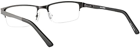 EYECEDAR Метални Очила за четене в Полурамке Мъжки, на 5 групи Пролетта линии, Материали от Неръждаема Стомана, Слънчеви Ридеры 2,50