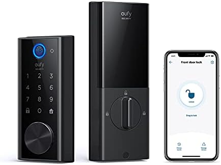 eufy Security S230 Smart Lock Touch & Wi-Fi, четец на пръстови отпечатъци, Система за заключване на вратите без ключ, Интелигентен заключване