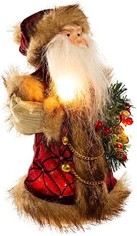 Kurt Adler 10-Светло-Кестеняво с кафява Върхът на Дядо Коледа, 10 инча