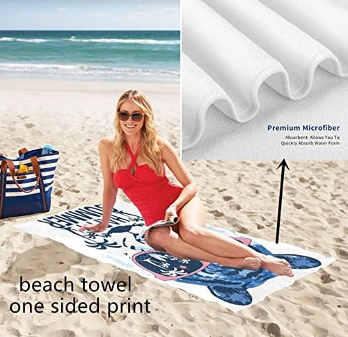 Плажна Кърпа с изображение, Скейтборд JSTEL 30x60 см, бързо съхнещи Плажни Кърпи От Микрофибър, Хавлии за Плаж Без Пясък, Плажна