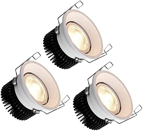 FAJOPQW COB Домакински Кръгъл Проход 5 W, 7 W, 12 W, 20 W Прожектор LED-Вградени Лампа С регулируема яркост Лампа с Тесен ръб Скрит на Тавана,
