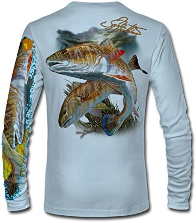 Риза за риболов Jason Матиас Redfish с дълъг ръкав UPF 50+ High Performance (JM012)