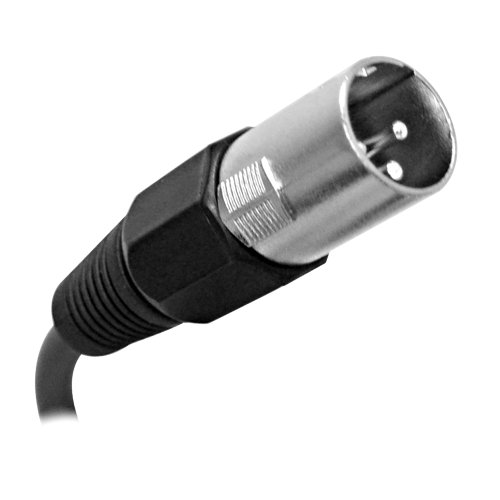 Сеизмичен звук - SAXLX-25-6 комплекта на 25-инчови черни микрофонных XLR кабели за мъже и XLR за жени - Балансиран 25-подножието кръпка-въжета