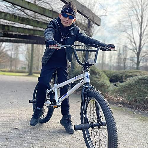 Hiland 20-инчов Детски велосипед BMX за свободен стил, за начинаещи и напреднали ездачи с 360-градусным гироскопом и 4 Колчета,
