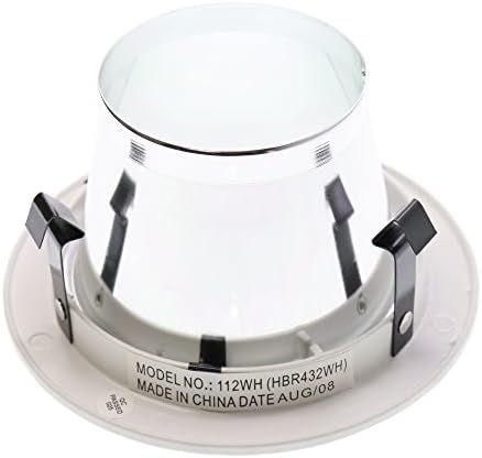 RSA Lighting 112WH Вградена Подсветка, Матиран обектив, Бял, 4 Инча