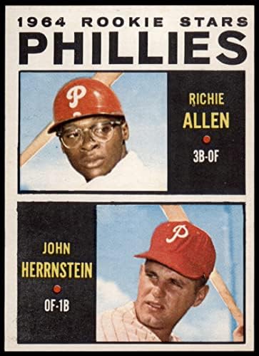 1964 Topps 243 Начинаещи Филис Рич Алън/Джон Херрнштейн Филаделфия Филис (Бейзболна картичка) EX/MOUNT Филис