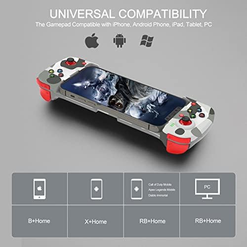 Мобилен гейминг контролер Джосо за iPhone, Android, Директно възпроизвеждане, Растягивающийся, Стик на Геймпада за iPhone 14 13 12