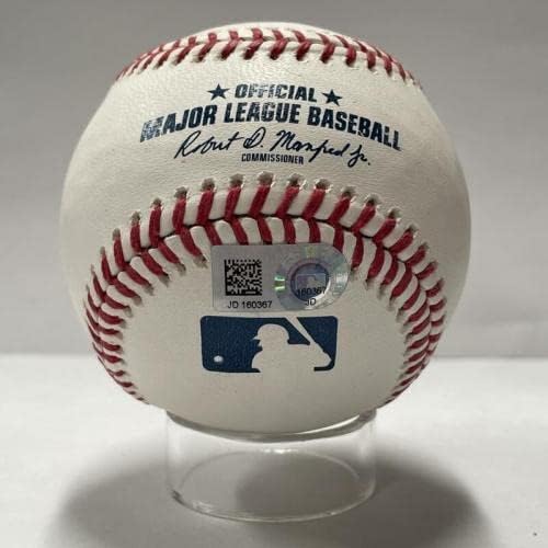 Бейзболен сингъл Едвин Диас с автограф. Auto Fanatics MLB Auth - Бейзболни топки с Автографи