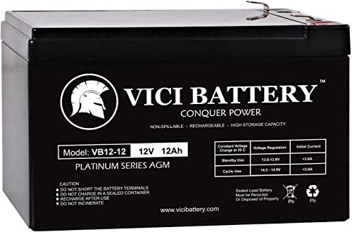 VICI Battery 12V 12AH Батерия Замества Razor MX500 Dirt Rocket 15128190-6 Корпоративна продукт в опаковка