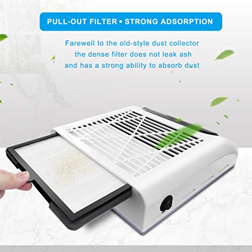 Филтър за прах за нокти XBERSTAR Филтрира Екран с Подмяна на 2 елемента за Вакуумни Машини за събиране на прах за Нокти