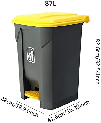 Кофи за Боклук ZYLEDW За преработка на отпадъци в закрито на открито с Капак Тип Педала на Кофата за боклук Търговски Център Търговски