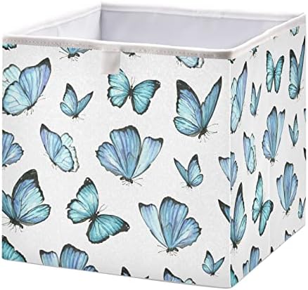 Кошница за съхранение на xigua Butterfly Cube, Голяма Сгъваема Кутия За Съхранение, Холщовая Кошница за Дома, Офиса, Книги, Детски