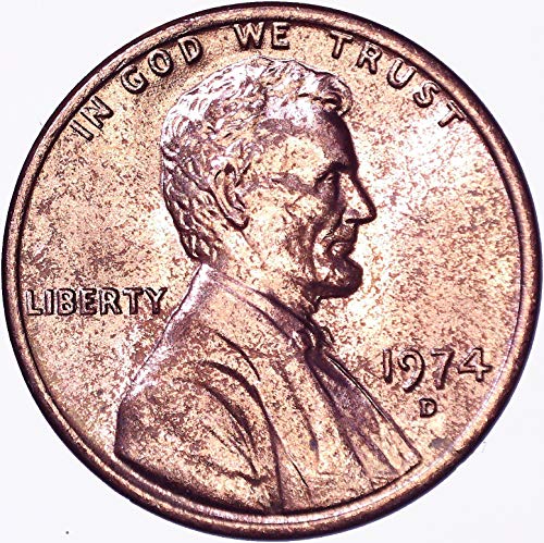 1974 D Паметник Цент Линкълн 1C ЗА Необращенном