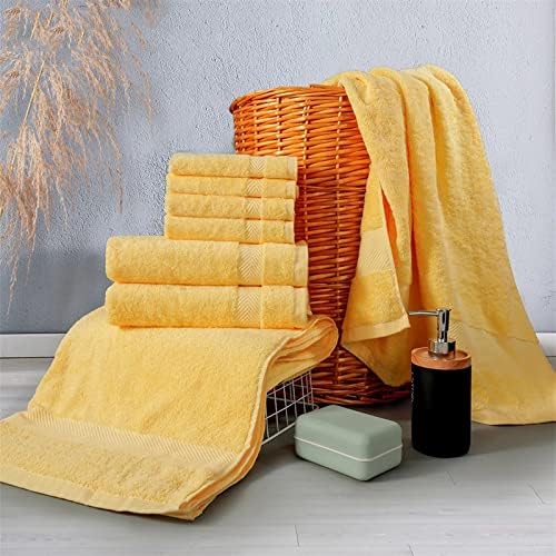 Комплект хавлиени кърпи SLNFXC, 2 Големи Хавлиени кърпи за баня, 2 Кърпи за ръце, 4 Гъба. Памук Баня Кърпи