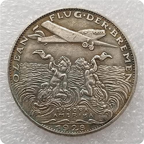 Германско-американски Рейнджърс 1928 г сребърно покритие Айде Подарък Монета на Повикване