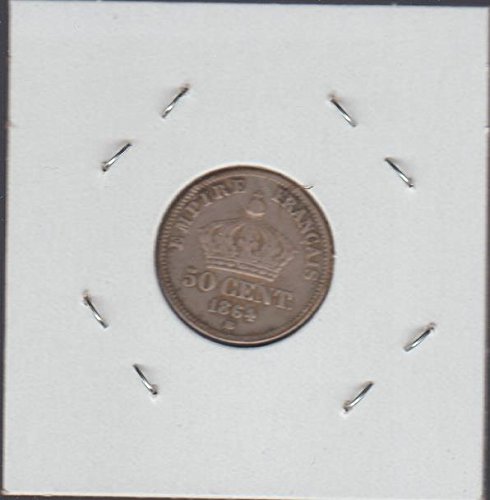 1864 FR Класическа Корона от Ляво На Избор В Полдоллара Малки Детайли