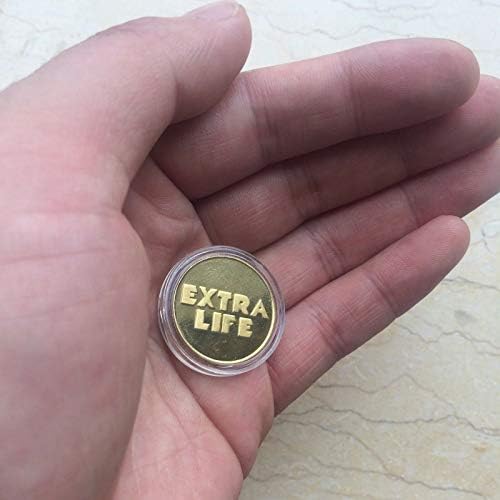 Играчът с монета Extra Life Ready One Prop Позлатени, 25x2 мм