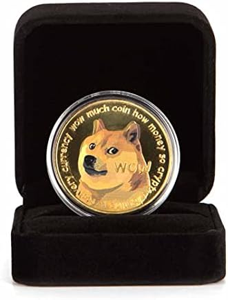 Златна Монета Dogecoin Възпоменателна Монета Дожа Криптовалюта 2021 Година Лимитированная Серия са подбрани Монета с Витрина
