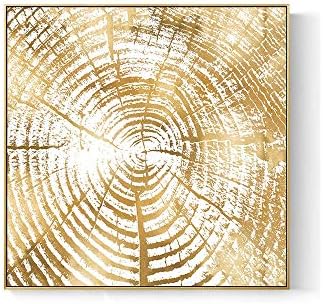 KXDFDC Златни Пръстени Минималистичные Линия Декорация на Стените на Хола Стенописи Абстрактни Окачени Картини На верандата (Цвят: D)
