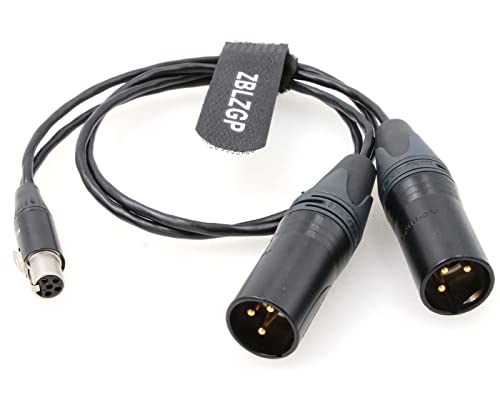 ZBLZGP Ambient Recording TA5F за да се свържете с Двойна 3-за контакт на кабел-адаптер XLR конектор